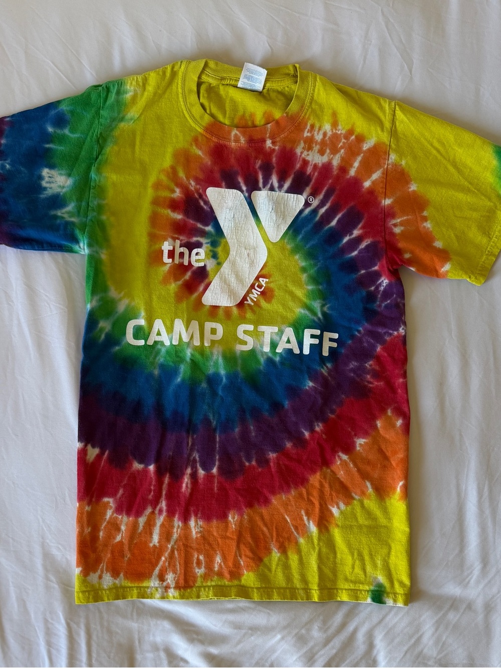 RETRO YMCA Tie-Dye Camp Staff T-Shirt - Multicolor